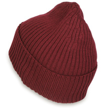 MJM Bordeaux Strikket Ull Lue / Beanie - One Size