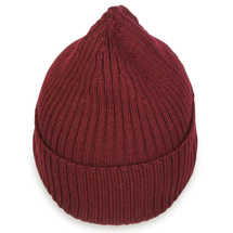 MJM Bordeaux Strikket Ull Lue / Beanie - One Size