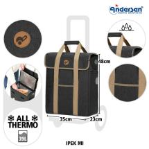 Andersen Mrkegr Scala IPEK Kjlebag 2-i-1 Shopper / Handlevogn - 39 L