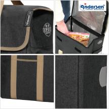 Andersen Mrkegr Scala IPEK Kjlebag 2-i-1 Shopper / Handlevogn - 39 L