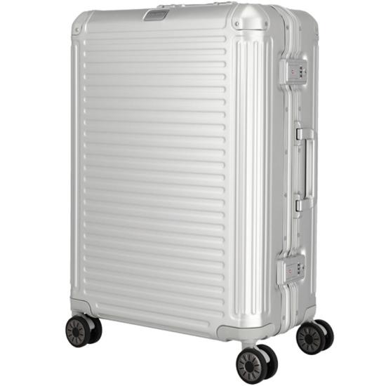 Travelite NEXT 2.0 Slv Aluminium Koffert 4 Hjul - 47 X 67 X 26 - 69 L - RECYCLED