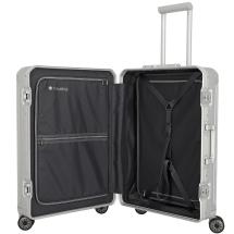 Travelite NEXT 2.0 Slv Aluminium Koffert 4 Hjul - 47 X 67 X 26 - 69 L - RECYCLED