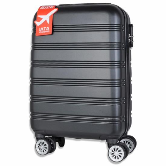 Fabrizio Travel Svart Kabinkoffert / Kabintrolley  2,5 kg - 35X55X20 - 36 L