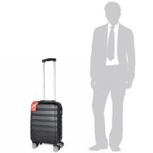 Fabrizio Travel Svart Kabinkoffert / Kabintrolley  2,5 kg - 35X55X20 - 36 L