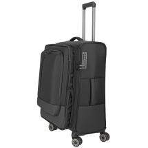 Travelite Crosslite 5.0 Svart Koffert Trolley M - 3,3 kg - 43 X 66 X 28 / 32 cm - 61/66 L - RECYCLED