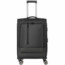 Travelite Crosslite 5.0 Svart Koffert Trolley M - 3,3 kg - 43 X 66 X 28 / 32 cm - 61/66 L - RECYCLED