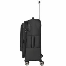 Travelite Crosslite 5.0 Svart Koffert Trolley M - 3,3 kg - 43 X 66 X 28 / 32 cm - 61/66 L - RECYCLED