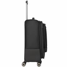 Travelite Crosslite 5.0 Svart Koffert Trolley M - 3,3 kg - 43 X 66 X 28 / 32 cm - 61/66 L - RECYCLED