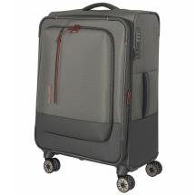 Travelite Crosslite 5.0 Oliven Koffert Trolley M - 3,3 kg - 43 X 66 X 28 / 32 cm - 61/66 L - RECYCLED