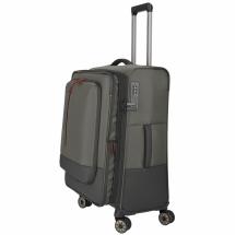 Travelite Crosslite 5.0 Oliven Koffert Trolley M - 3,3 kg - 43 X 66 X 28 / 32 cm - 61/66 L - RECYCLED