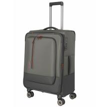 Travelite Crosslite 5.0 Oliven Koffert Trolley M - 3,3 kg - 43 X 66 X 28 / 32 cm - 61/66 L - RECYCLED