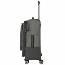 Travelite Crosslite 5.0 Oliven Koffert Trolley M - 3,3 kg - 43 X 66 X 28 / 32 cm - 61/66 L - RECYCLED