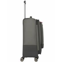 Travelite Crosslite 5.0 Oliven Koffert Trolley M - 3,3 kg - 43 X 66 X 28 / 32 cm - 61/66 L - RECYCLED