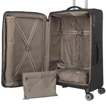 Travelite Crosslite 5.0 Svart Koffert Trolley L - 3,5 kg - 47 X 77 X 32 / 36 cm - 88/93 L - RECYCLED