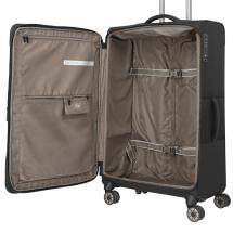 Travelite Crosslite 5.0 Svart Koffert Trolley L - 3,5 kg - 47 X 77 X 32 / 36 cm - 88/93 L - RECYCLED