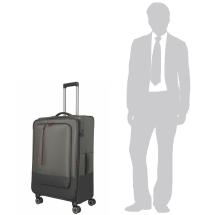 Travelite Crosslite 5.0 Oliven Koffert Trolley L - 3,5 kg - 47 X 77 X 32 / 36 cm - 88/93 L - RECYCLED