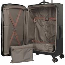 Travelite Crosslite 5.0 Oliven Koffert Trolley L - 3,5 kg - 47 X 77 X 32 / 36 cm - 88/93 L - RECYCLED