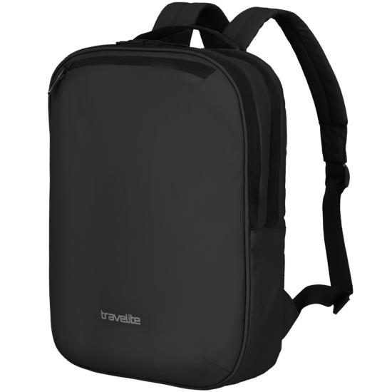 Travelite Basics Svart Datamaskin Ryggsekk i Vannavsttende Materiale - 9 L