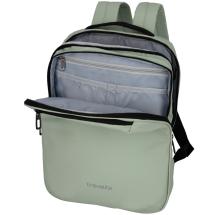 Travelite Basics Lysegrnn Datamaskin Ryggsekk i Vannavsttende Materiale - 9 L