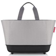 Reisenthel Herringbone Grey Shoppingbasket - Handlekurv 22 L - RECYCLED