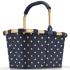 Reisenthel Frame Metallic Dots Blue Carrybag / Handlekurv 22 L - RECYCLED