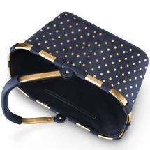 Reisenthel Frame Metallic Dots Blue Carrybag / Handlekurv 22 L - RECYCLED