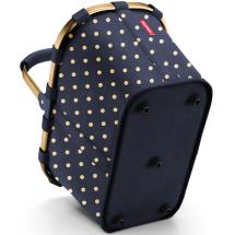 Reisenthel Frame Metallic Dots Blue Carrybag / Handlekurv 22 L - RECYCLED