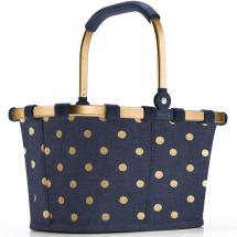 Reisenthel Frame Metallic Dots Blue Handlekurv / Carrybag XS 5 L - RECYCLED