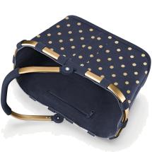 Reisenthel Frame Metallic Dots Blue Handlekurv / Carrybag XS 5 L - RECYCLED