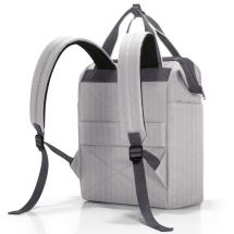 Reisenthel Herringbone Grey Kabin Ryggsekk - 31X39X17 cm - 12L - RECYCLED