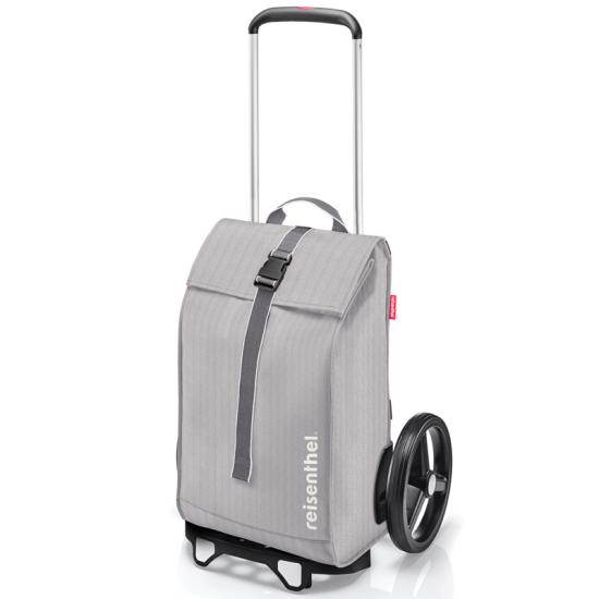 Reisenthel Herringbone Grey 2-i-1 Rolltop Handletralle / Citycruiser - 40 L - RECYCLED