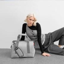 Reisenthel Herringbone Grey Allrounder M Weekendbag - 18L - RECYCLED