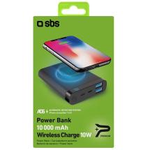 Sbs Lader / Powerbank med Trdls Lading - 10000 mAh