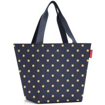 Reisenthel Metallic Dots Blue Shopper / Handlepose M 15 L - RECYCLED