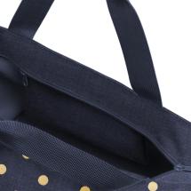 Reisenthel Metallic Dots Blue Shopper / Handlepose M 15 L - RECYCLED