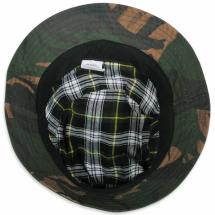 Regovs Camo Vannavsttende Bucket Hat / Bllehatt i Vokset Bomull